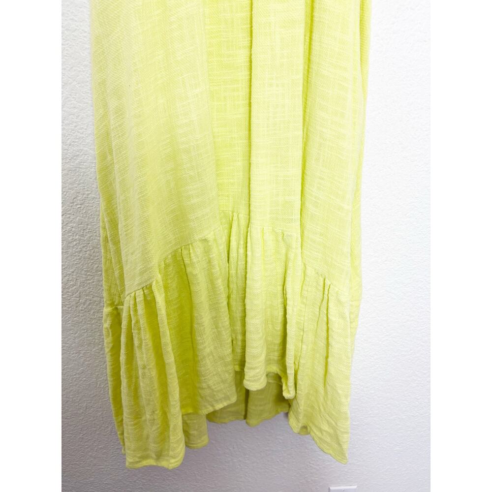 Anthropologie Maeve Selah High-Low Maxi Dress Size Medium Yellow Oversized Boho - Picture 11 of 13